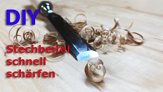 DIY Stechbeitel schnell schärfen