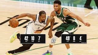 Giannis Antetokounmpo 49 Pts vs Kevin Durant 42 Pts 10 Rebs Full Duel Highlights (02.05.21) [1080p]