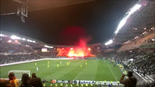 30 ans de la Tribune Loire !!! Fumigène & Feu d'Artifice !!! (FCN-OM)