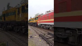 #shorts Indian Railways Wap 4 Itarsi & Wds 6 shunting locomotive
