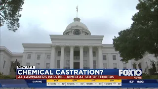 Alabama lawmakers pass bill aimed to chemically castrate sex offenders