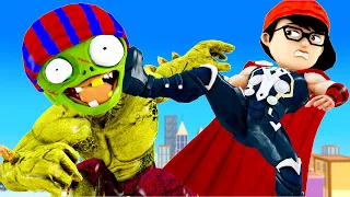 Team Supper Hero Nick Thor Protect City Vs Team Giant Zombie - Scary Taecher 3D Funny Animation