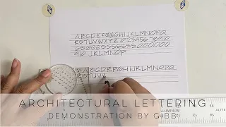 How to write in the architectural lettering style