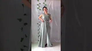 DIY Saree Gown/ Convert saree Into Gowns/ wear saree as a gown💝