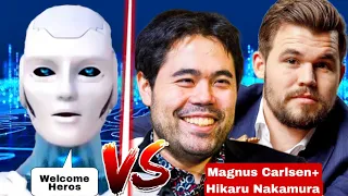 Magnus and Hikaru Together Played Against Stockfish in an Insane Chess | Magnus Vs Stockfish | Chess
