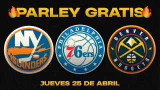 🔥 PRONOSTICOS DE NBA, MLB Y NHL PARA HOY 25/04/2024 🔥 PARLEY GRATIS 🔥