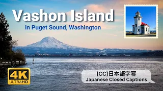 Vashon Island | DayTrip from Tacoma,  Mt. Rainier view across Puget Sound, Restaurant and CoffeeShop