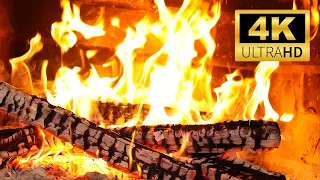🔥 Cozy Fireplace 4K (12 HOURS). Fireplace with Crackling Fire Sounds. Crackling Fireplace 4K #96