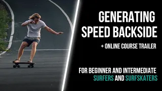 Generating Speed BACKSIDE on a Surfskate // AND the Mako Surfskate Online Course Trailer