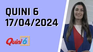 Quini 6 en vivo 17/04/2024 / Resultados del sorteo quini 6 del Miércoles 17 de Abril del 2024