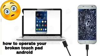 #brokenscreen how to operate broken screen smartphone using pc||touch pad damaged solution