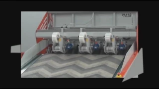 Lamac rug carpet rolling machine with carton tube and 3 foil tapers