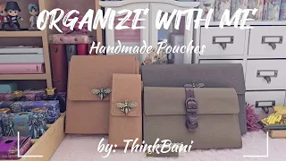 ASMR Organize With Me ft Handmade Journaling Pouches by ThinkBani