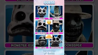 Guess the Monster by emoji and voice /ZOONOMALY /Zookeeper Smile cats, Stick Spider #shorts