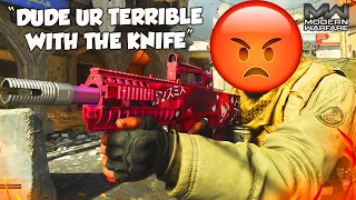 "DUDE UR TERRIBLE WITH THE KNIFE" (Modern Warfare Rage Reactions)