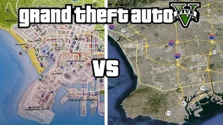 GTA 5 LOS SANTOS VS LOS ANGELES COMPARISON!