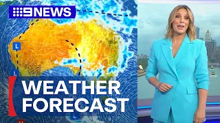 Australia Weather Update: Showers expected for parts of NSW and Queensland | 9 News Australia