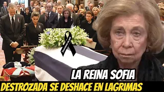 TRISTEZA TOTAL! LAS LÁGRIMAS de LA REINA SOFÍA En El FUNERAL de su HERMANO CONSTANTINO de GRECIA!