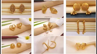 Tanishq inspired Latest Gold earring collection with weight and price/Gold earring design for ladies