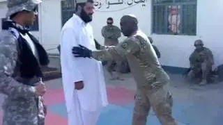 Afghani civil man vs American soldier