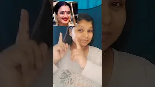 Trying Rekha ji Retro Makeup Look | Full Video is in Description #shorts  #makeuptutorial