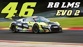 VALENTINO ROSSI | AUDI R8 LMS EVO "46" | 24h Spa 2022 sounds & action