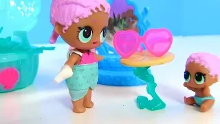 Подводная Семейка Куклы лол Сюрприз! Мультик Lol Families Surprise Dolls Видео для детей