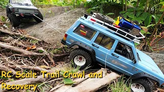 We found some new Trails and it led to lots of recoveries // RC Scale Trail Crawl