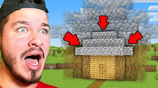 Shrinking His Minecraft House Everytime He Turns Around