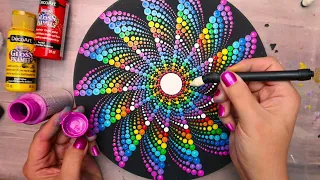 Dot Mandala PINWHEEL Design Step By Step Tutorial | Lydia May