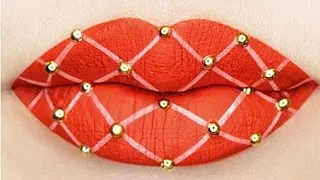 Lipstick Tutorial Compilation 2023 ✨Best lip Makeup 👌🌹 - part #181