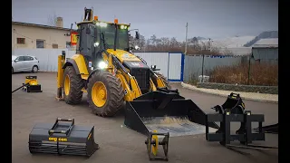 Gappa s.r.o. | tiltrotator Slovakia | CAT 444 + engcon | how a star is born - CATe | aerial view 4K