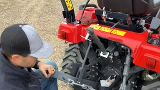 Setting up your 3 point after removing the backhoe on your Massey Ferguson