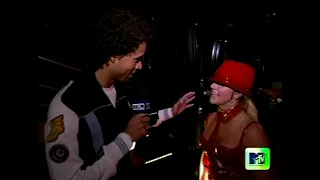 Britney Spears - The Onyx Hotel Tour Backstage @ Fresno, California (MTV TRL) [AI Restore]