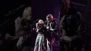 Madonna and Kylie Minogue talking on stage #celebrationtour celebration tour L.A