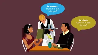 Dialogue-Dans un restaurant (Le serveur et le client)-Dialogue in a restaurant-French Conversation
