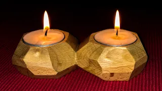 Making a wooden  tealight candle holder