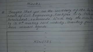 How to make the Minutes of the meeting held recently?? Minutes Writing Process | Prashant YT |