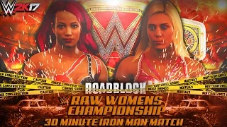 WWE 2K17 Roadblock 2016 - Sasha Banks vs Charlotte - Raw Women's Title (Epic Highlights)