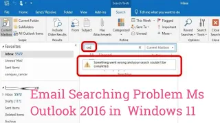 How to Fix outlook Email searching not working in windows 11 l Microsoft office l Microsoft Outlook