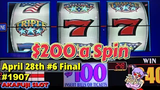 Big Jackpot Triple Double Stars $100 Slot Machine - Old School Slot Jackpot