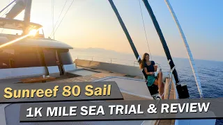 Serious test sail of a €6 million Sunreef 80 Sail