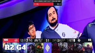 100 Thieves vs Evil Geniuses - Game 4 | Round 2 Playoffs S11 LCS Summer 2021 | 100 vs EG G4