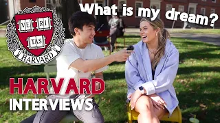 Asking Harvard students “What is Your Dream?” | Harvard University interviews & Campus Tour vlog