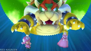 Mario Party 10 - Chaos Castle -Toadette Toad Yoshi Peach Vs Bowser (Bowser Party)