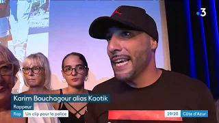 Le rappeur niçois Kaotik 747 sort un clip tourné avec des pompiers et policiers