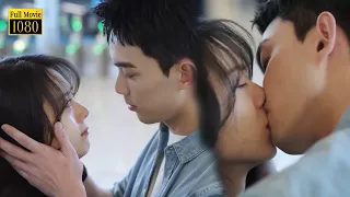 Kiss goodbye at the airport!Yin Guo bid farewell to Lin Yiyang with tears, Lin Yiyang kissed him