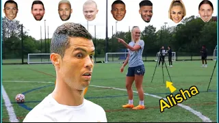 Ronaldo Vs Messi Vs Neymar Vs Haaland Vs Mbappe  Vs Lehmann trickshots #football