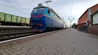 🇺🇦 Електровоз ЧС7-312 з поїздом EN 38 Хуст - Одеса