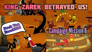 KING ZAREK BETRAYED ME! STICK WAR LEGACY STICK WAR 3 TOWER SPAWN MOD CAMPAIGN MISSION 6 FUNNY MOMENT